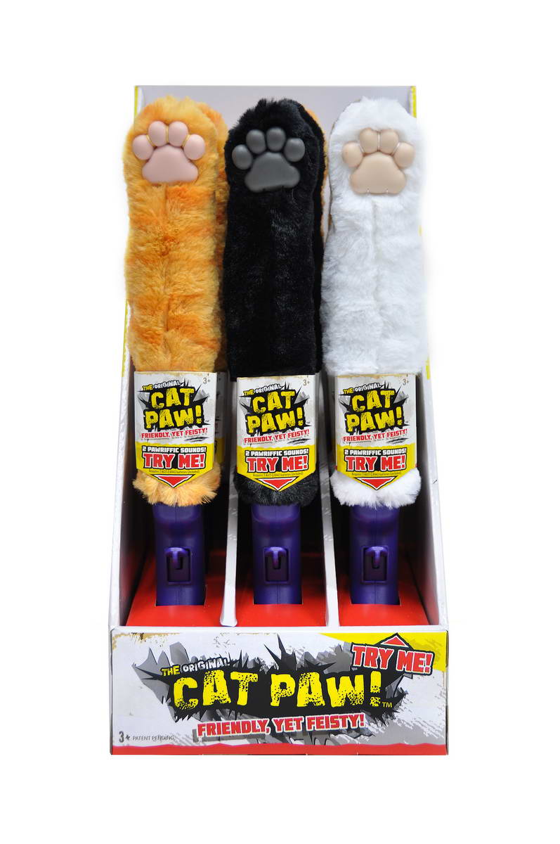 cat paw electronic cat toy white persian paw style